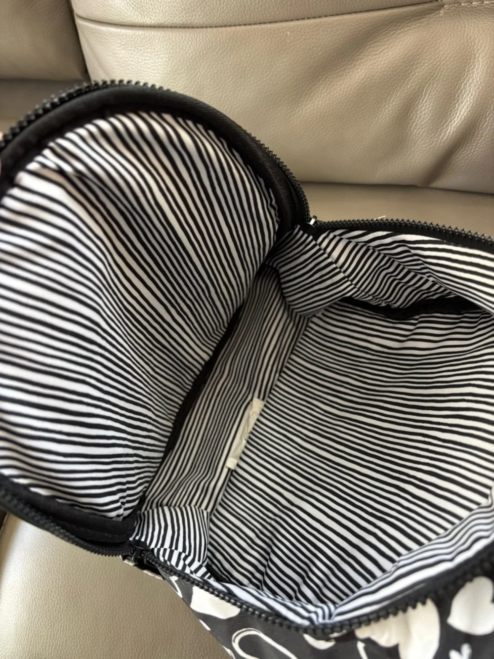 Brighton Black & White Heart Print  Backpack - Picture 3 of 4